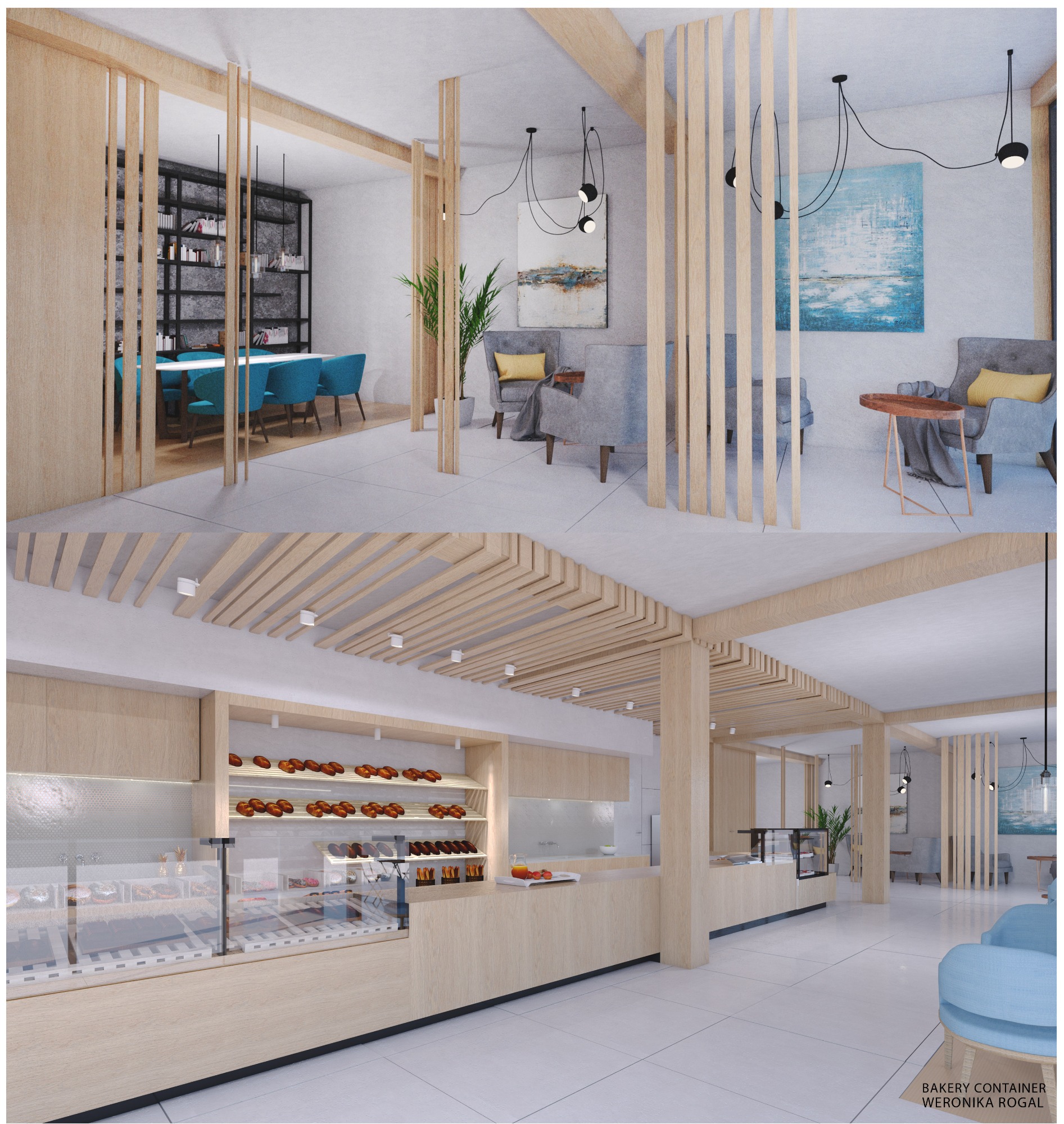 Projekt minimalistycznej piekarni.