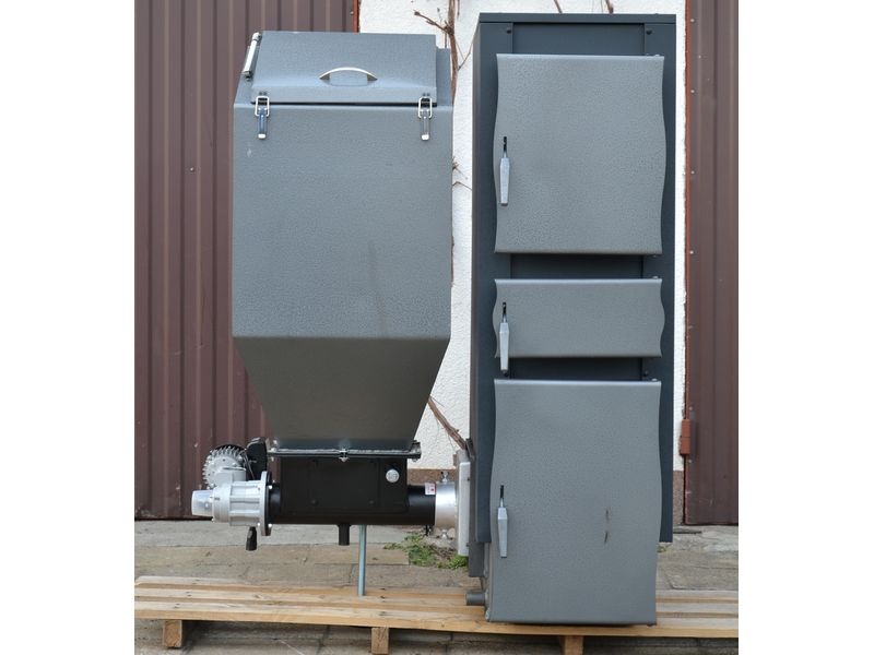 Kocioł - piec CO z podajnikiem na ekogroszek 5 klasa, Eodesign KRY-STAL PLESZEW - ZDJĘCIE 2.