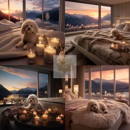 Projekt sypialni z cudownym widokiem na Norweskie góry