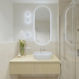 DAM-DAM studio Adam Pocztarek - Projekt wnętrza łazienki w domu jednorodzinnym.