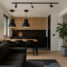 DAM-DAM studio Adam Pocztarek - Projekt wnętrza mieszkania dla singla w Poznaniu