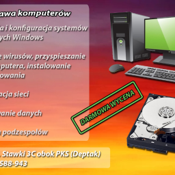 PC KUS Naprawa elektroniki / Usługi informatyczne
Naprawa komputerów
Łuków ul. Stawki 3C obok PKS (Deptak)
Tel: 888-588-943