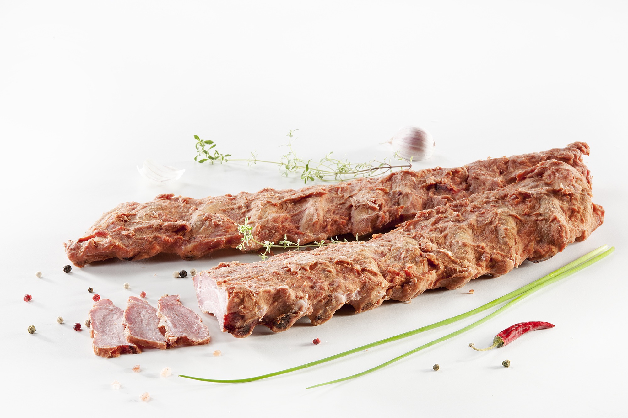 Żeberka paski wędzone