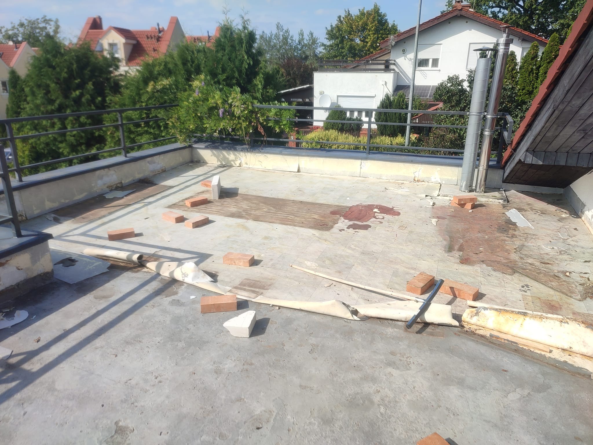 Taras przed wykonaniem napraw.