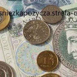 Banknot 100 zł z wizerunkiem króla Jagiełły oraz monety o nominałach 1, 2, 5 i 10 zł, ułożone na płasko.