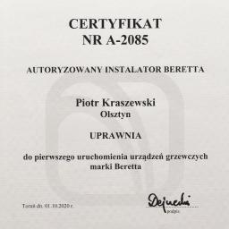 Certyfikat Beretta