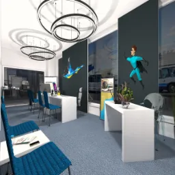 Projekt punktu sprzedaży biletów na dworcu głównym - Ukraina