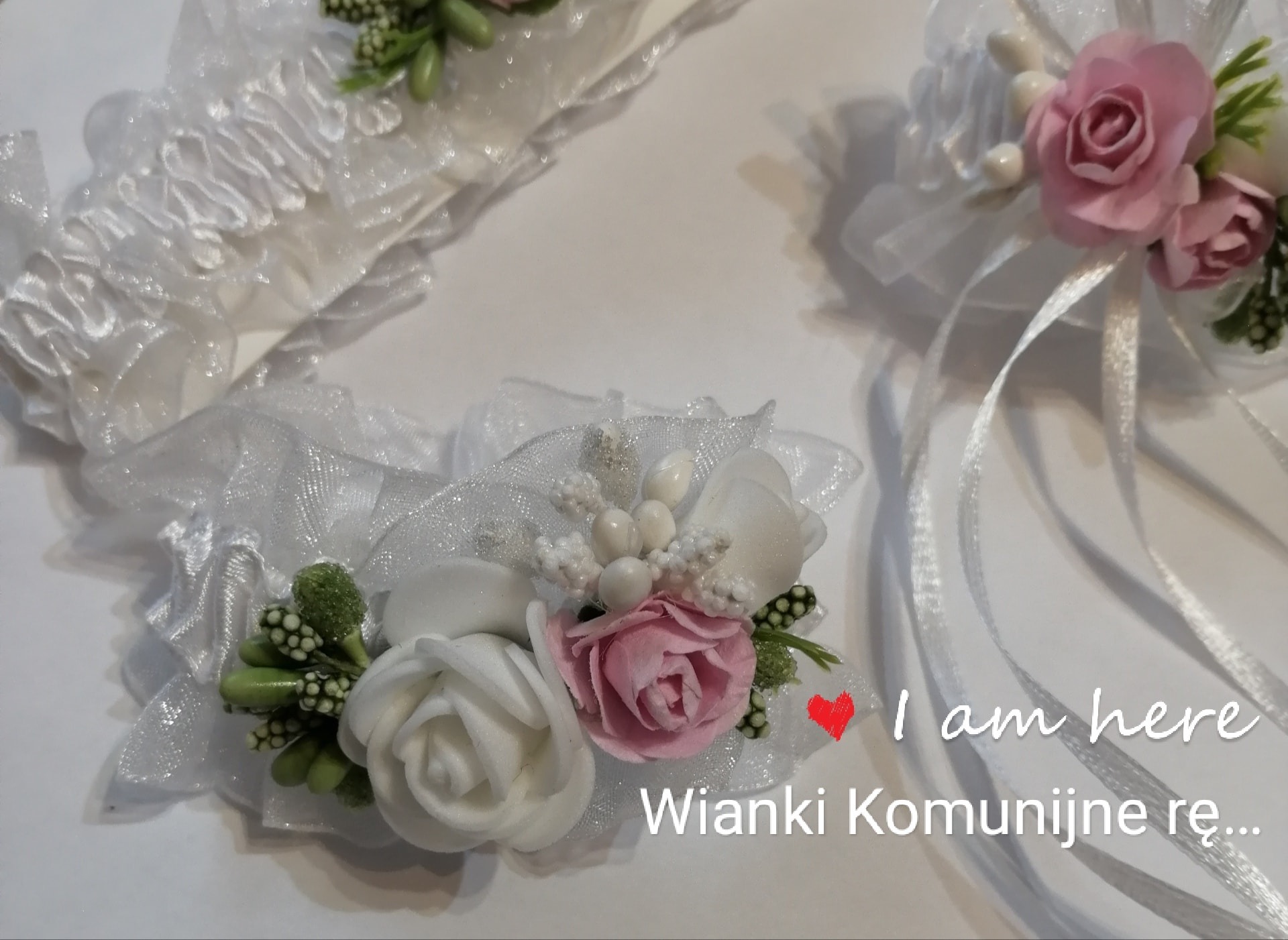 ozdoby komunijne i ślubne robione ręcznie na zamówienie