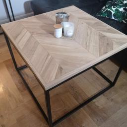 Avanti Design - Stolik kawowy, blat jodełka. Francuska naturalny