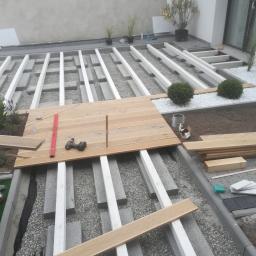 Taras deska ryflowana, modrzew syberyjski 