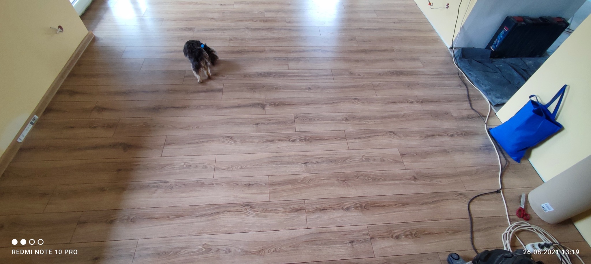 Projektowana podłoga Montaż - panele podłogowe - listwy