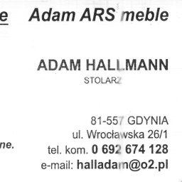 ADAM ARS MEBLE LITE DREWNO RENOWACJE. - Meble na wymiar Gdynia