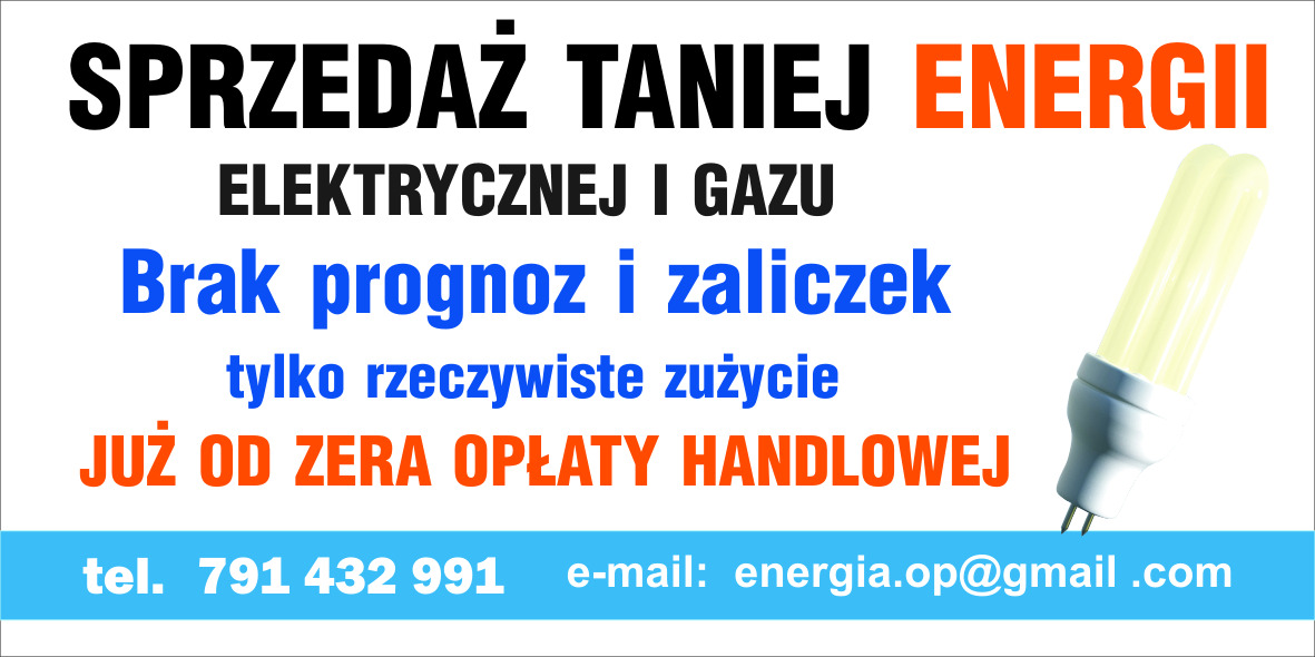 Sprzedaż energii elektrycznej i gazu dla firm, oferujemy również Fotowoltaikę.
