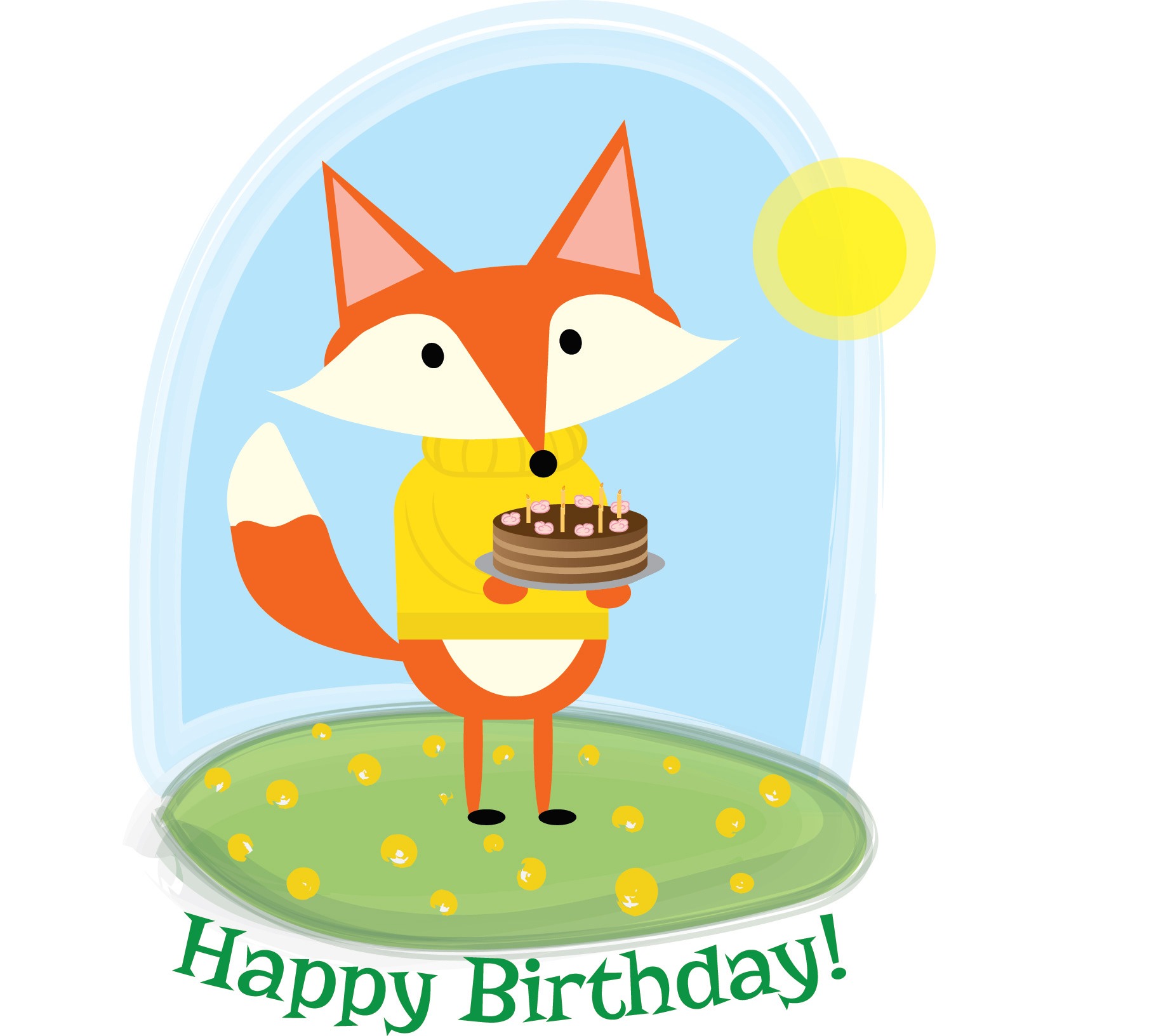 Ilustracja na kartkę urodzinową