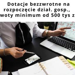 Bezzwrotne dotacje na rozpoczęcie działalności gospodarczej, kwota minimalna wsparcia 500 tys zł - dotyczy tylko woj. lubelskiego