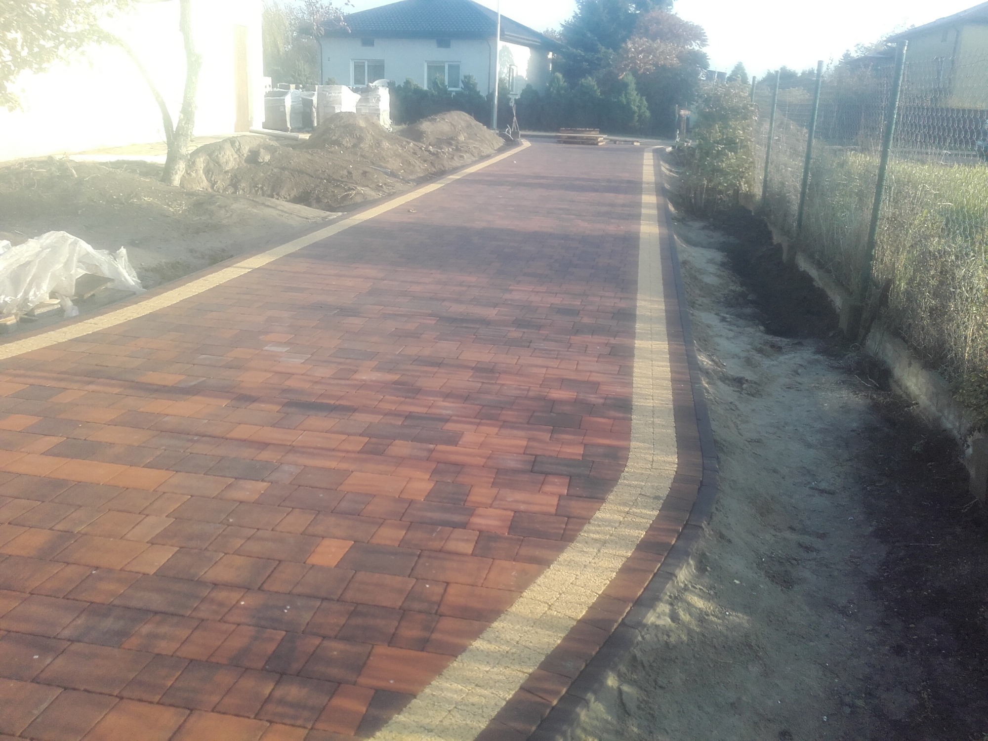 Wjazd z kostki brukowej