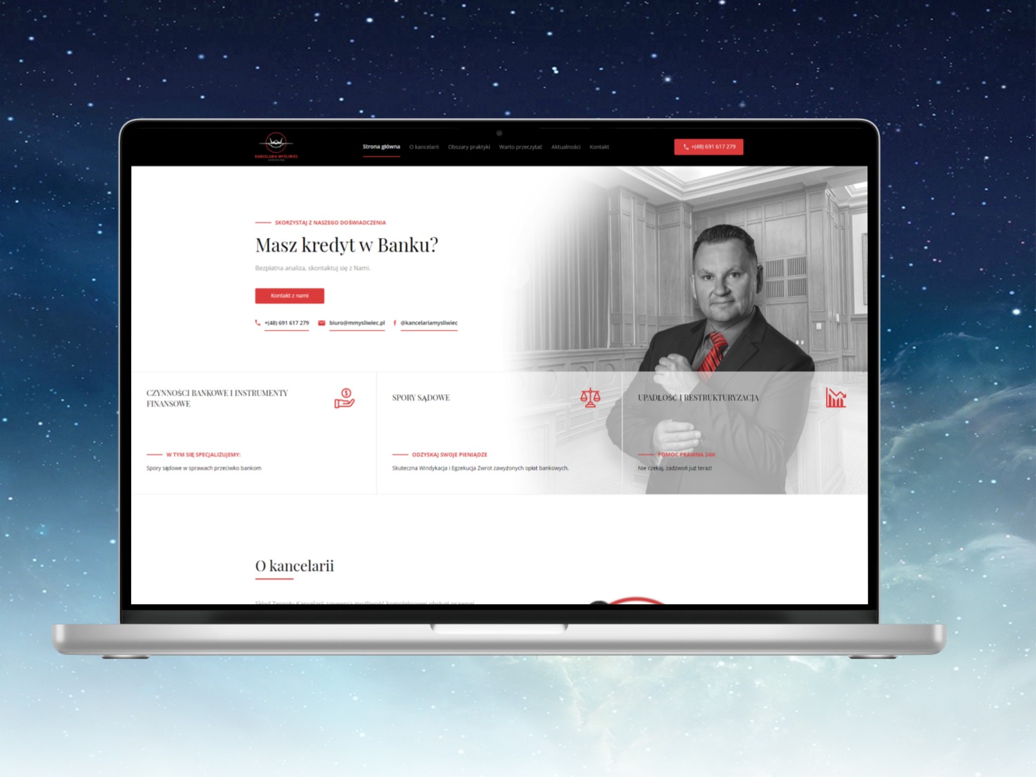 Kancelaria Myśliwiec (Strona internetowa) – Case Study