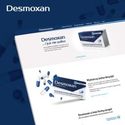 Projekt, wykonanie i wdrożenie strony internetowej dla produktu Desmoxan. 