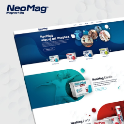 Projekt, wykonanie i wdrożenie strony internetowej dla produktu marki NeoMag