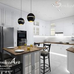Projekt Kuchni. 3D Wizualizacja zaprojektowana przez Senkoart Design. Więcej realizacji kuchni na https://senkoart.pl/projekt-kuchni-online/