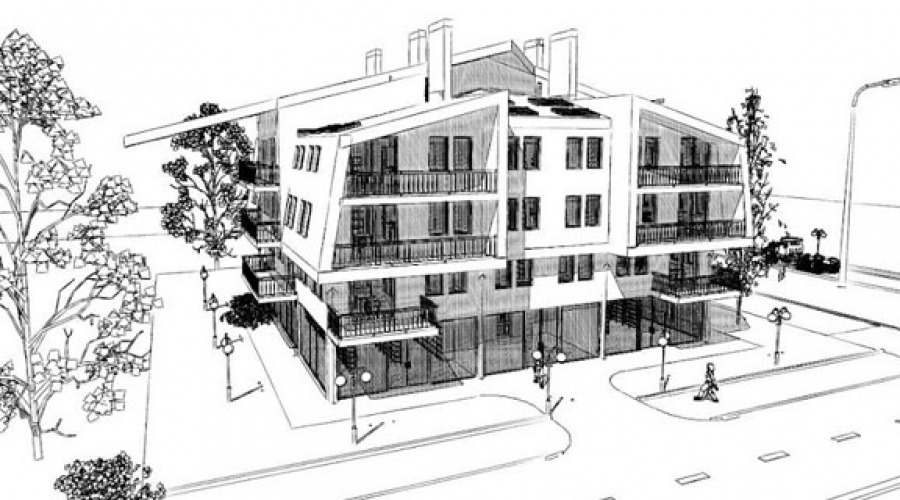 Budynek wielorodzinny. Projekt inwestycyjny w trakcie opracowywania koncepcji.