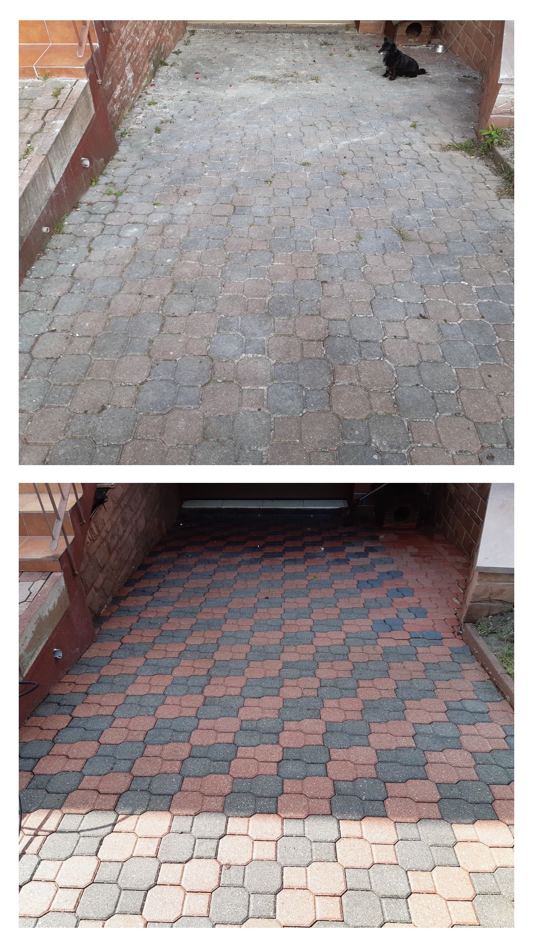 Kompleksowe czyszczenie, które pozwala na wygląd nowo ułożonej kostki