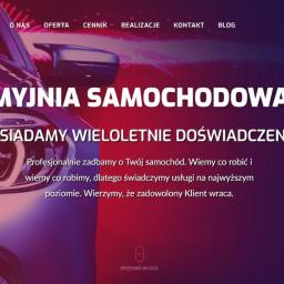 Strona internetowa dla myjni samochodowej w Koszalinie.