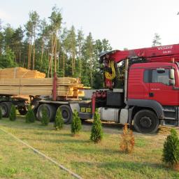 Firma zapewnia transport drewna.