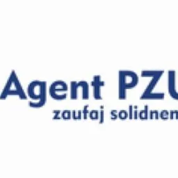 Logo Agenta PZU z hasłem 'zaufaj solidnemu partnerowi' na białym tle.