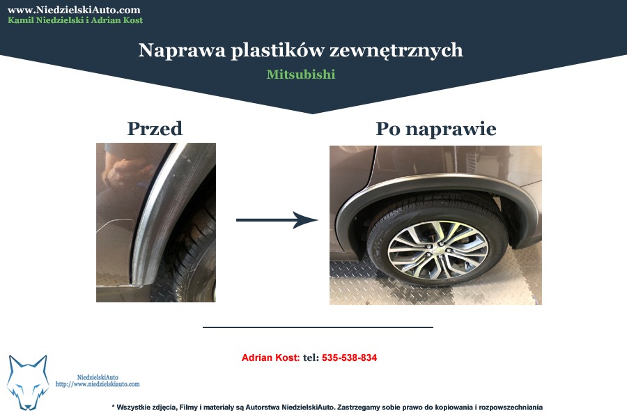 Naprawa plastików wewnętrznych