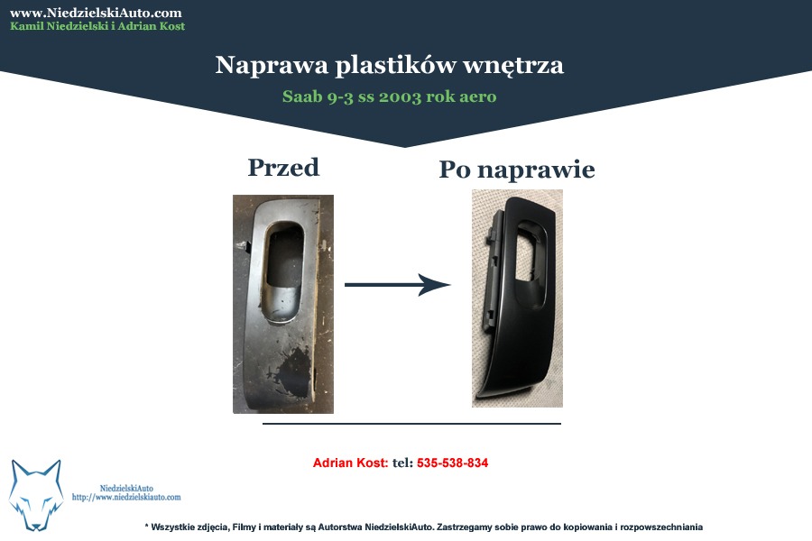 Renowacja plastików wnętrza