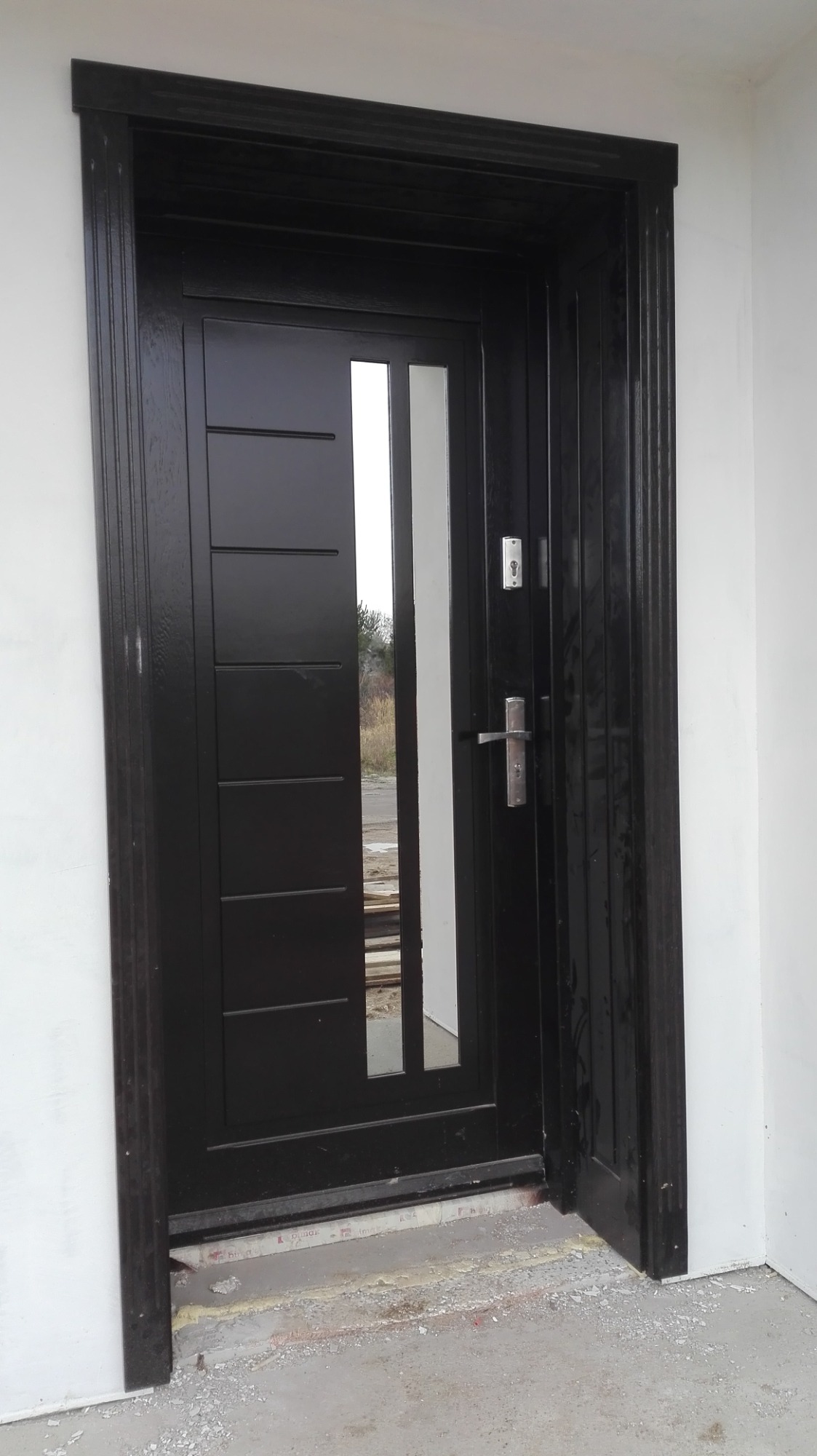 Drzwi zewnętrzne dębowe