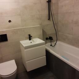 Wykończenie łazienki pod klucz, na podstawie rysunku poglądowego 