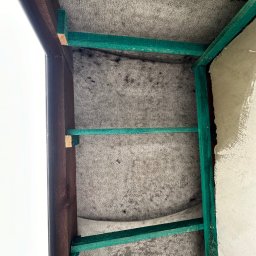 Wykonanie podbitki dachowej z blachy. Kolor 9005 (czarny) 