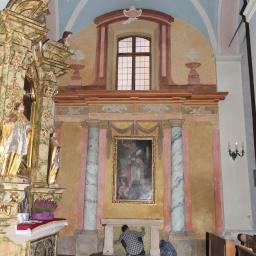 Kościół Św. Marka - Kraków - Pełna konserwacja polichromii ołtarza Św. Erazma 