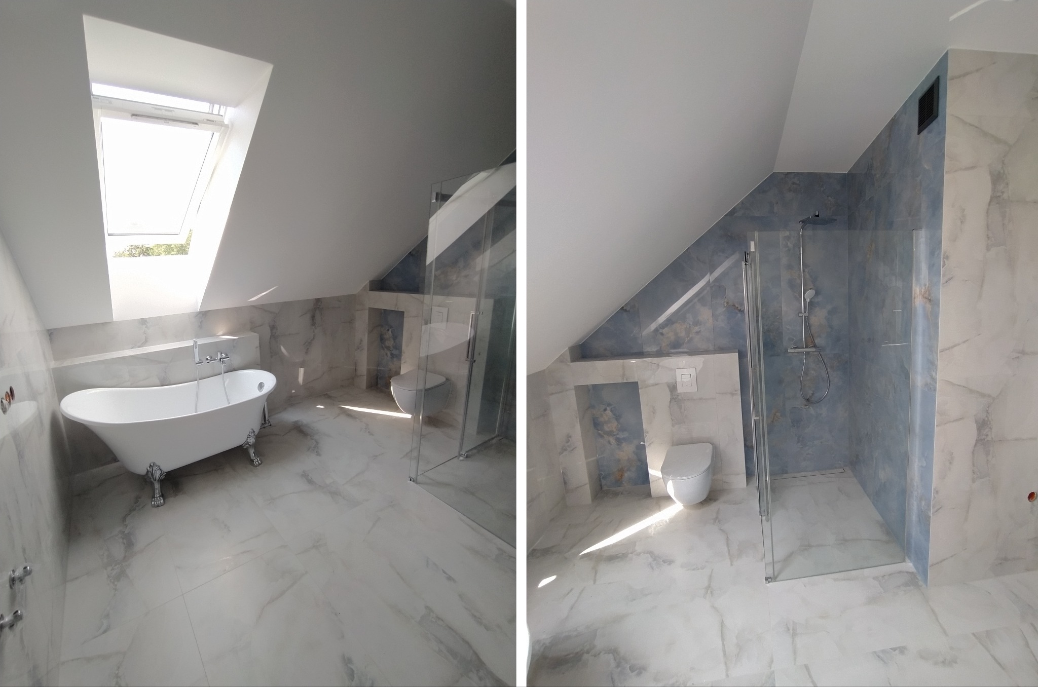 Duża łazienka w nowym domu