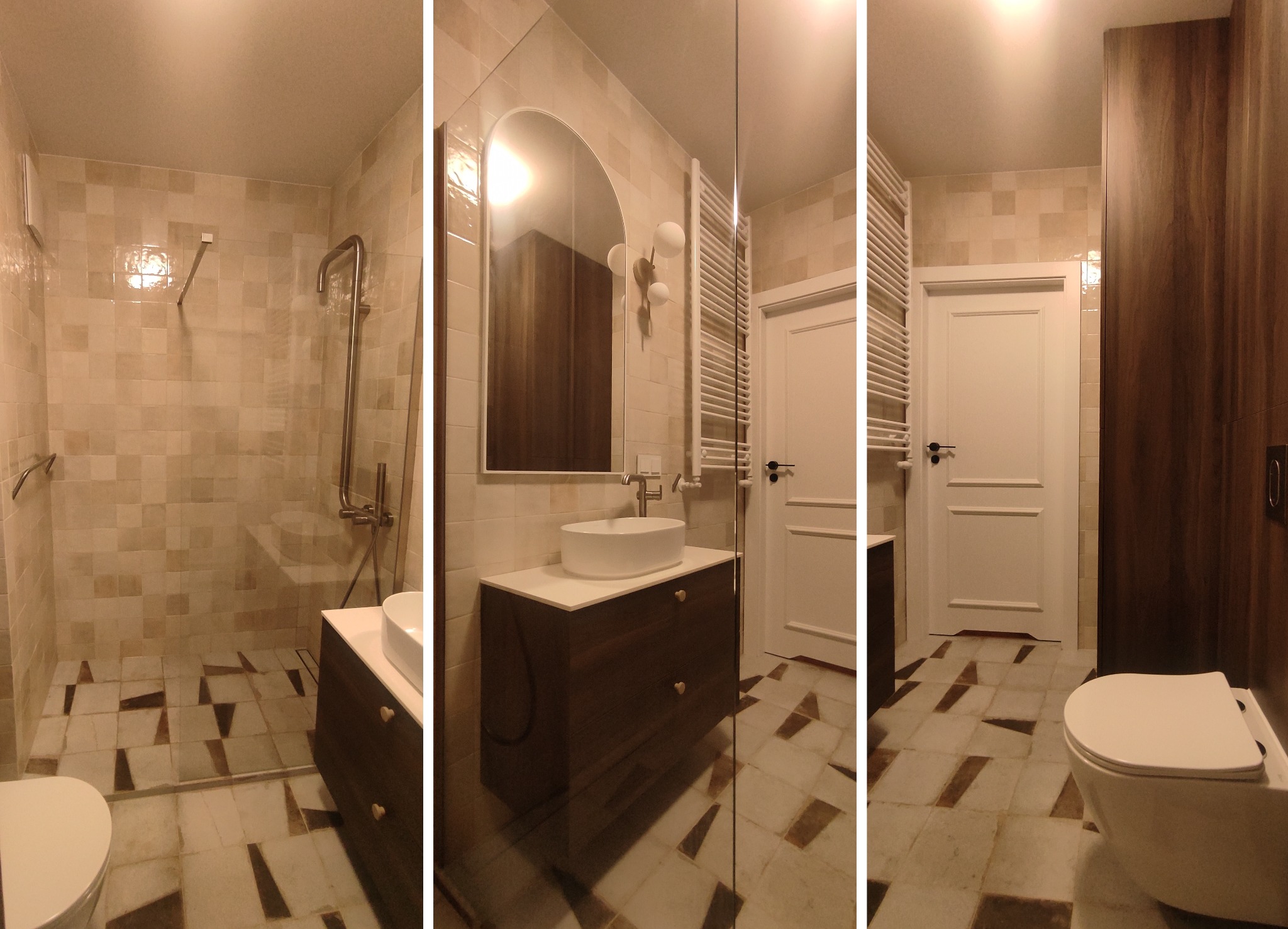 Wykończenie łazienki w stylu industrial.