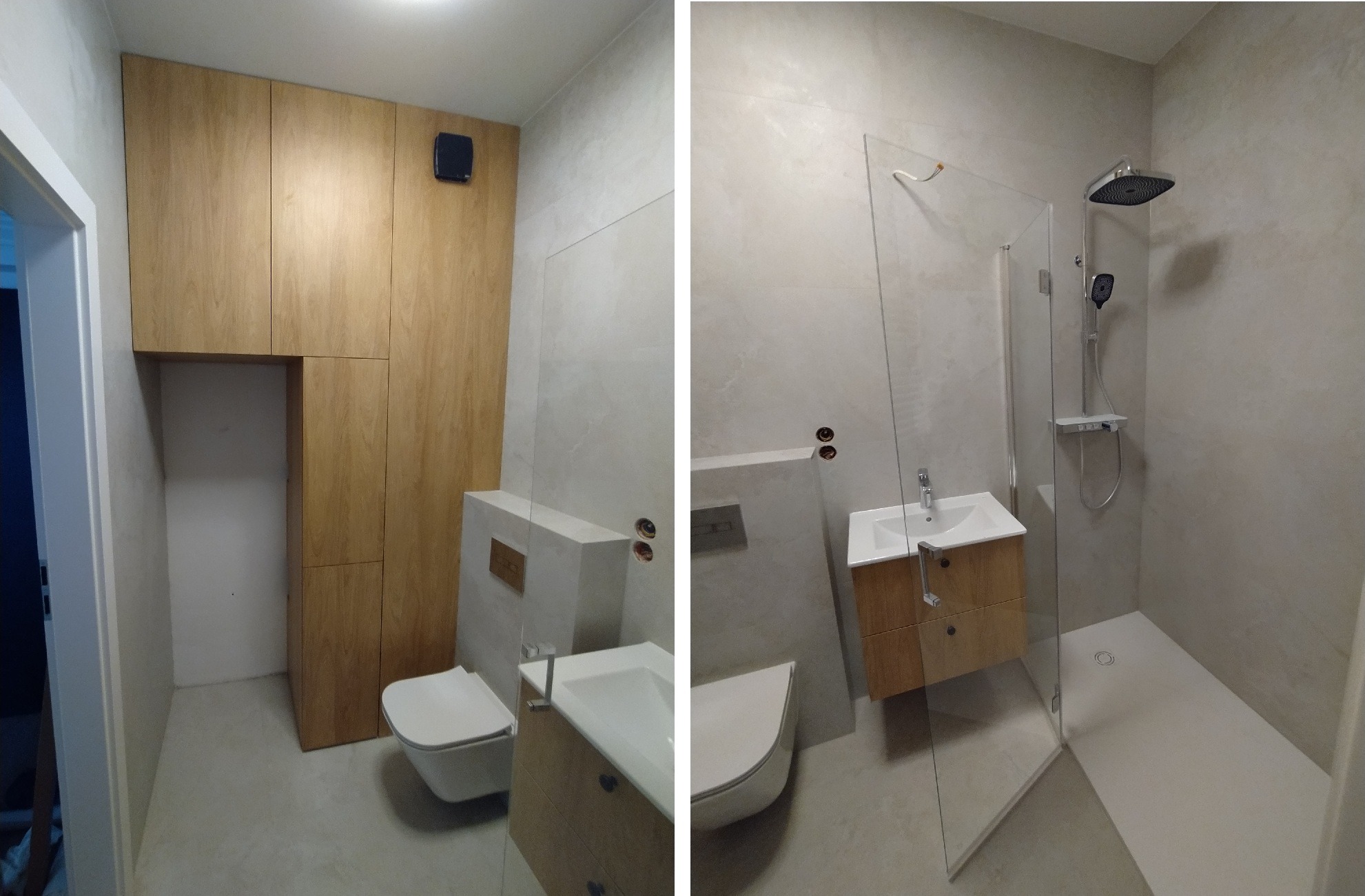 Wykończenie łazienki od stanu deweloperskiego.