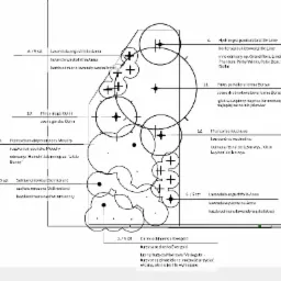 Schemat nasadzeń ogrodu z zaznaczonymi gatunkami roślin: lawenda wąskolistna Anna, sosna górska Ophir, rozplenica japońska Moudry, szałwia omszona Ostfriesland, turzyca oszimska Evergold, hortensja...