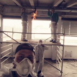 Demontaż sufitow podwieszanych - Norymberga 2019 r. 