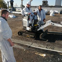 Demontaż pokryć dachowych-bitumicznych - Norymberga 2019 r. 