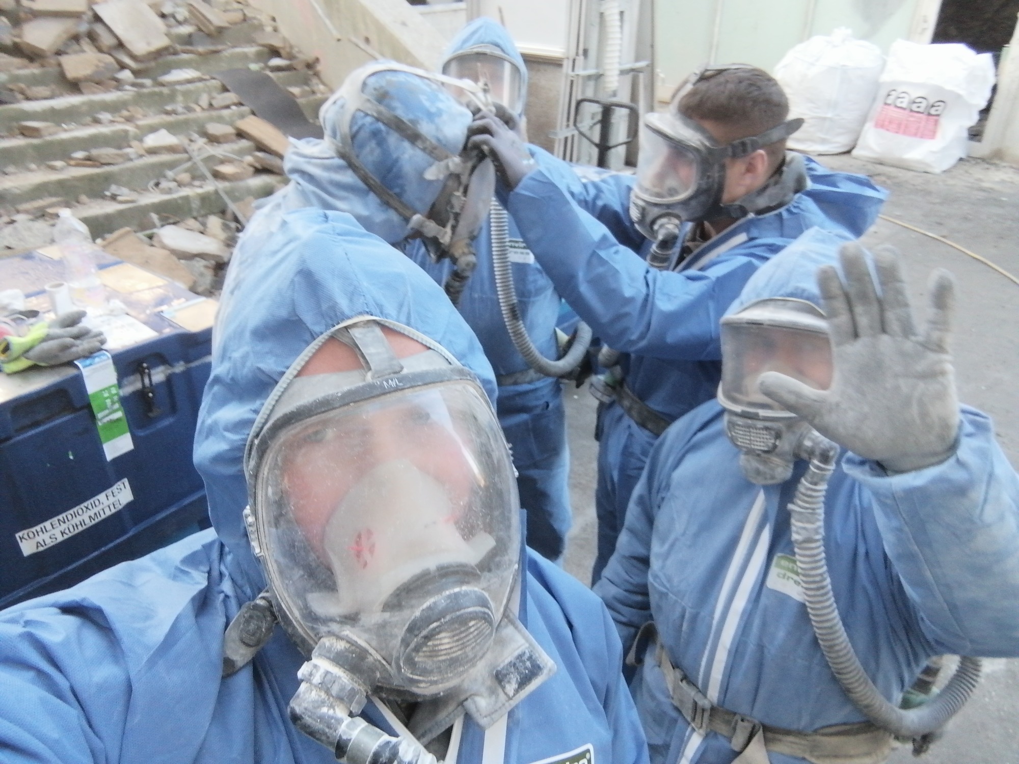 Szlifowanie ścian i sufitów z azbestu - Regensburg 2019/2020 r.