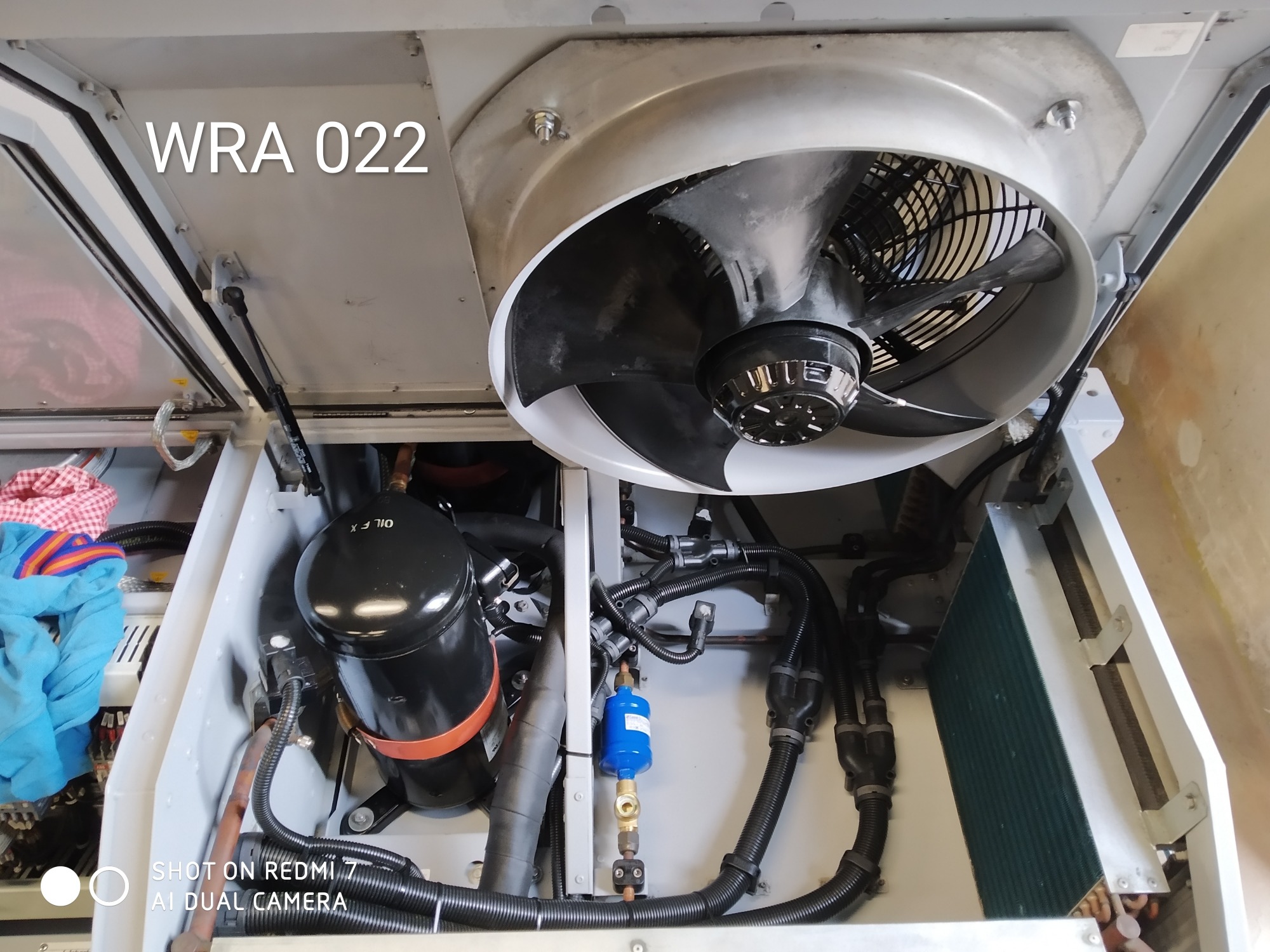 Komora skraplacza po serwisie