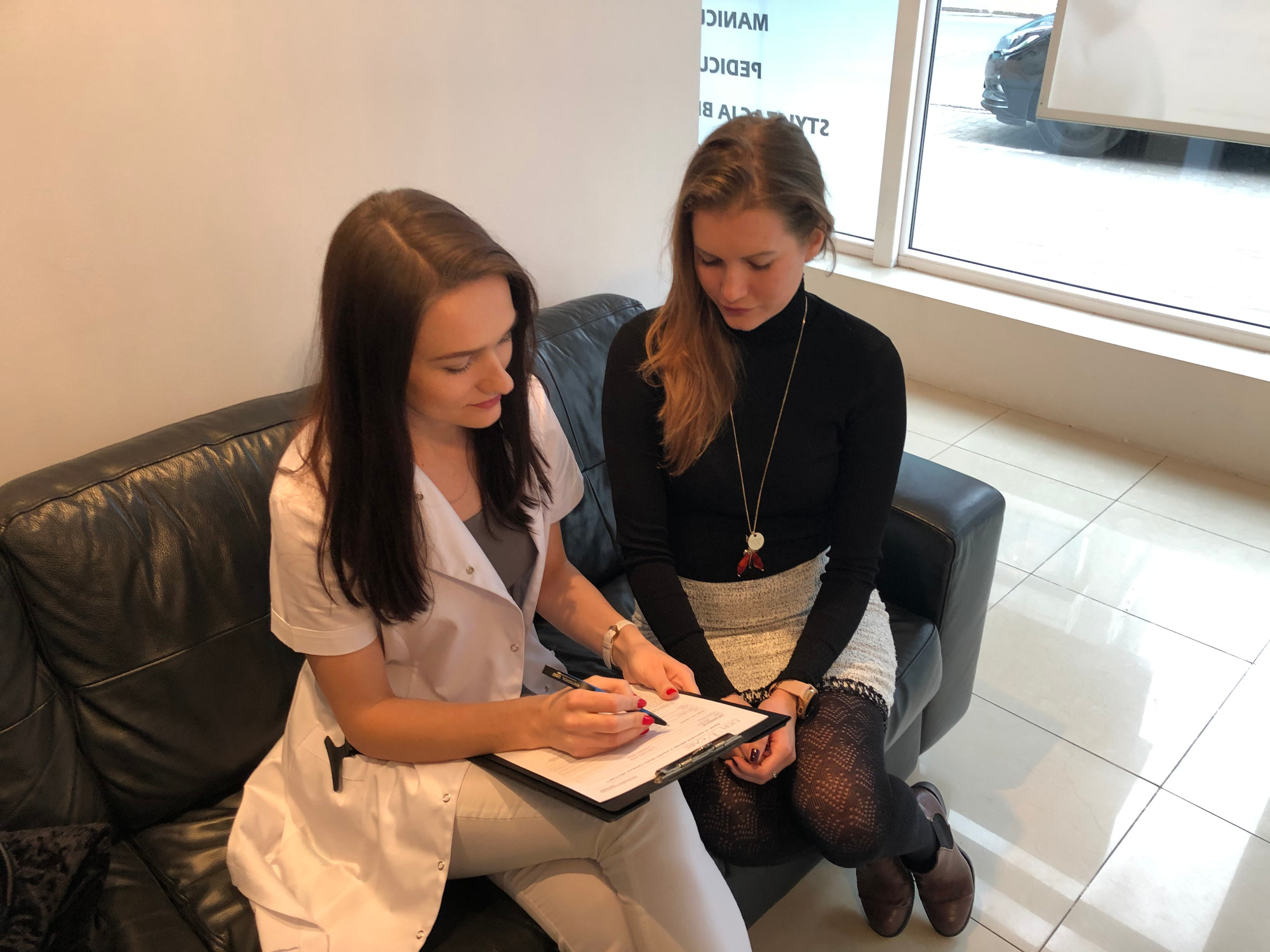 Wywiad przed zabiegiem.