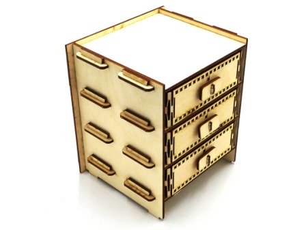 Szafka na biurko z 3 szufladkami