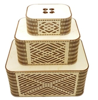 Pudełka - trzy rozmiary