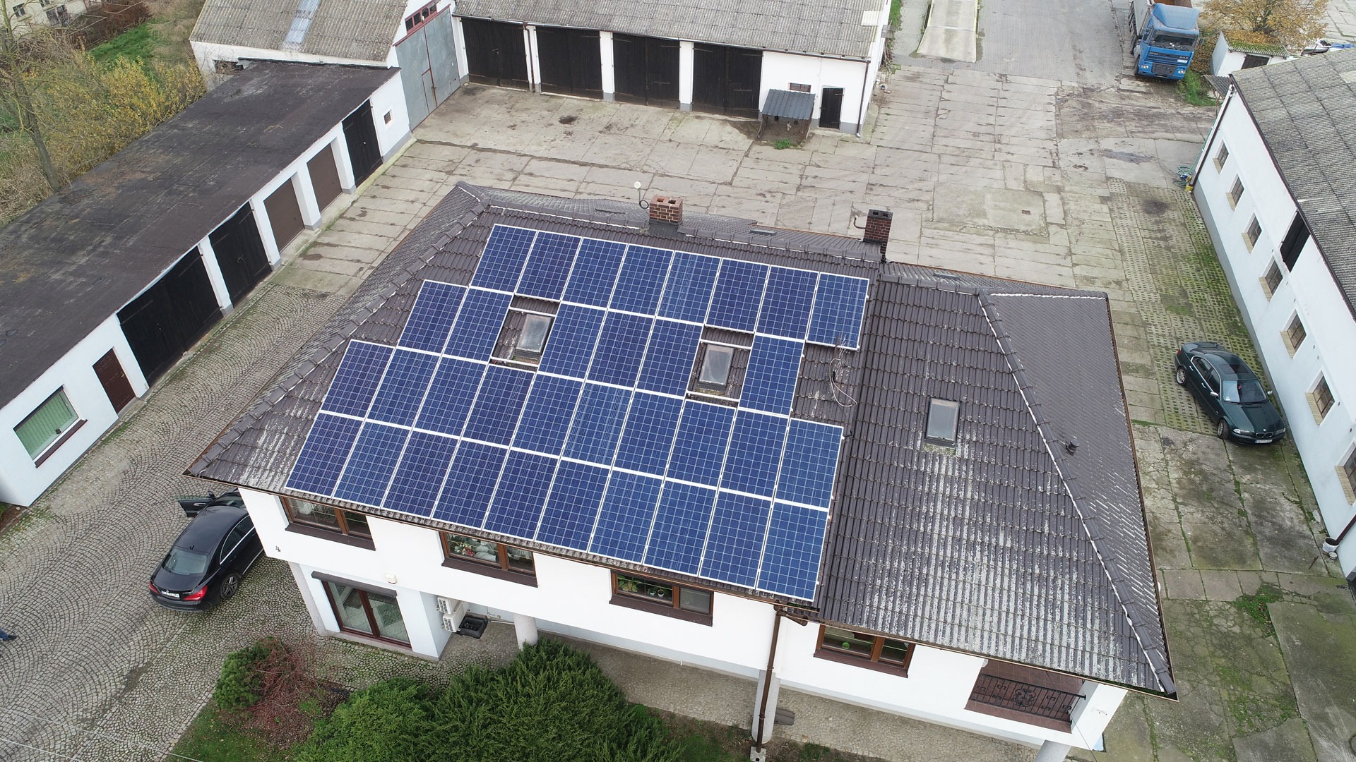 Fotowoltaika w Sokolnikach Małych, woj. Wielkopolskie.