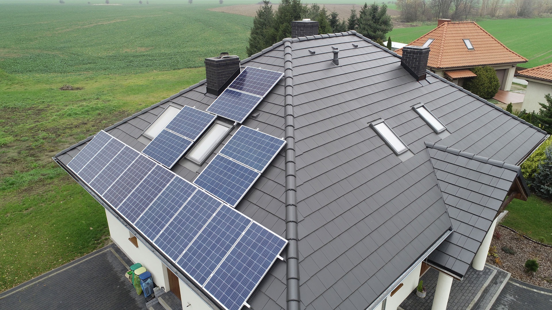 Fotowoltaika dla domu w Krzyszkowie, woj. Wielkopolskie.