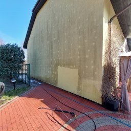 Mycie i odgrzybianie elewacji budynków. 
