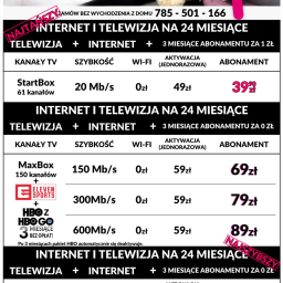 Internet z Telewizją od 39,90 zł